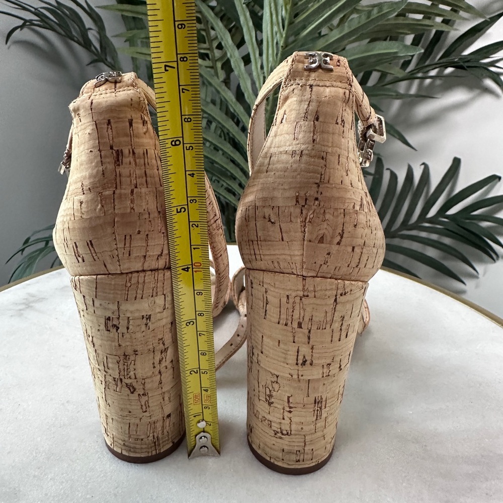 Sam Edelman Women’s Yaro Cork Block High Heel Sandals size 7 1/2 - Picture 4 of 9